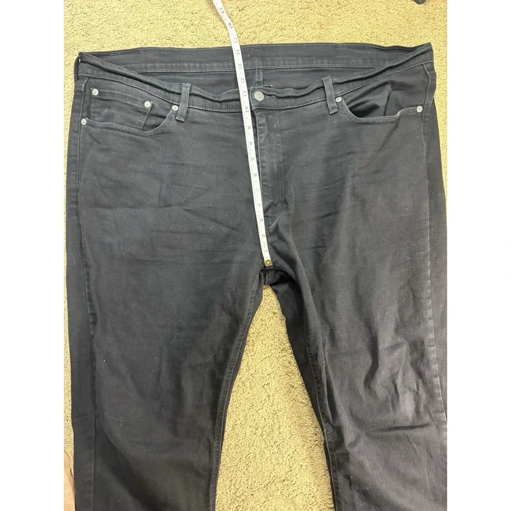 Levis 541 Jeans Men 46x30 Black Straight Leg Mid-Rise Casual